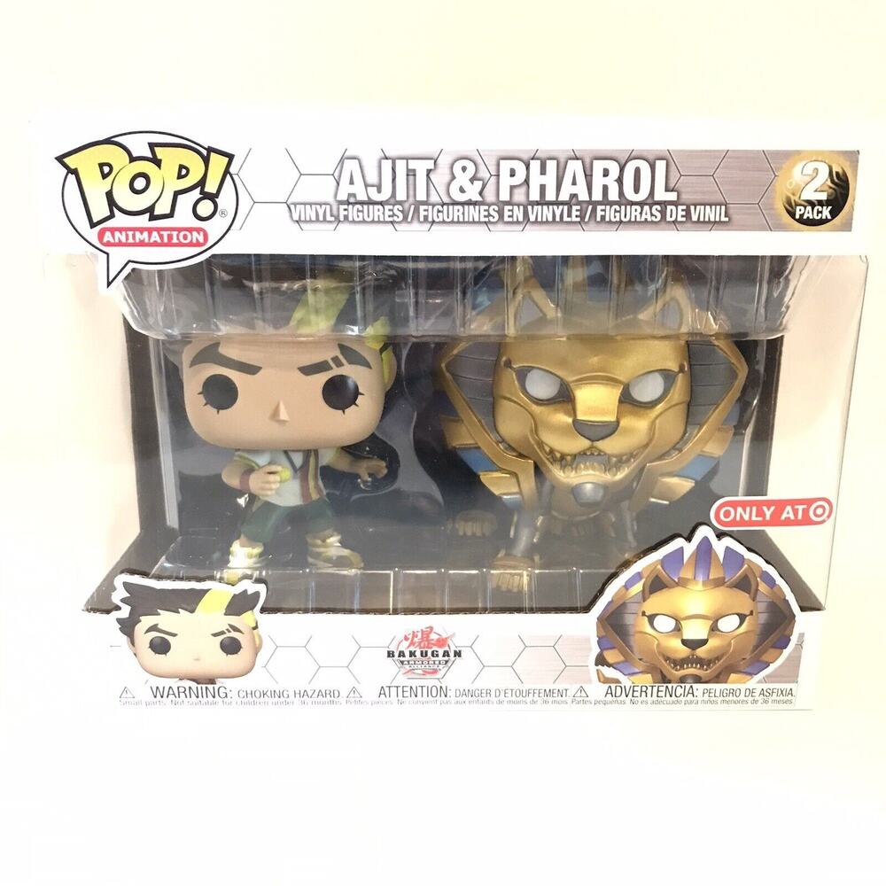 Funko Pop Animation Bakugan Ajit & Pharol Target Exclusive NEW..